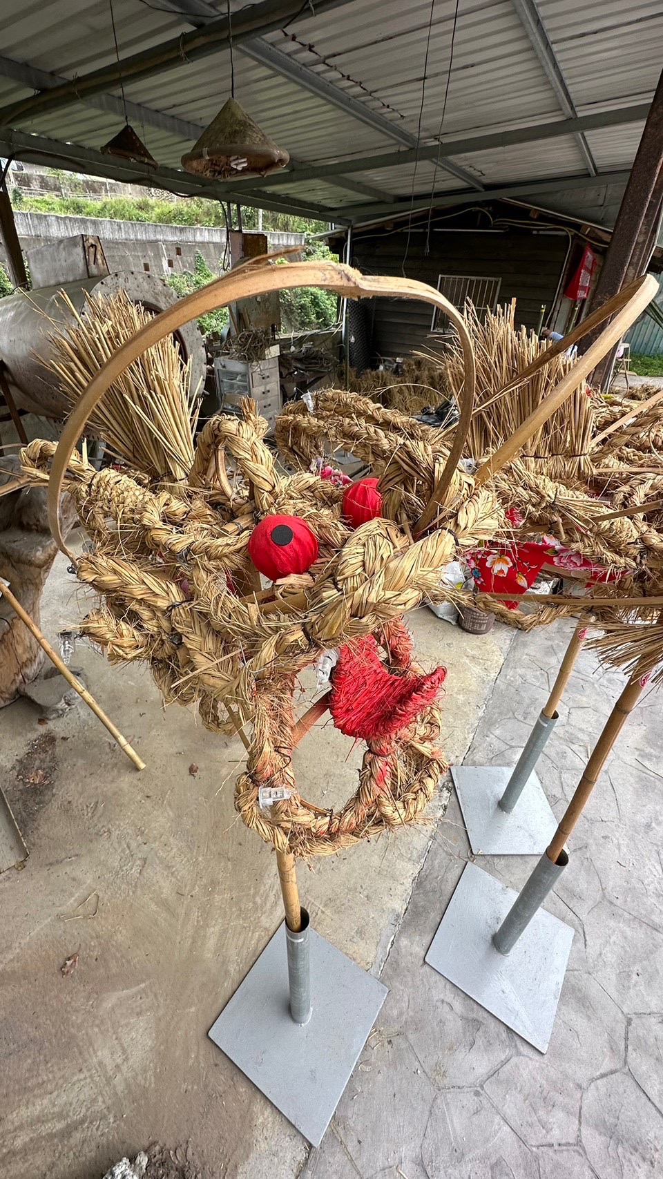 苗栗縣三義雙潭雲火龍協會112年度雲火龍~醉龍編織